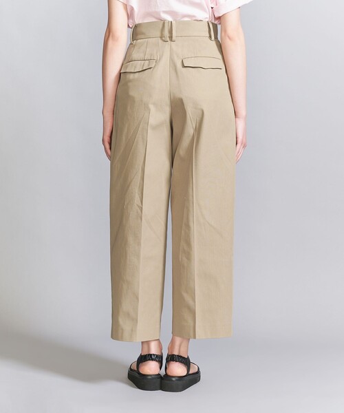 新品 タグ付き BEAUTY&YOUTH コットン パンツ センタープレス
