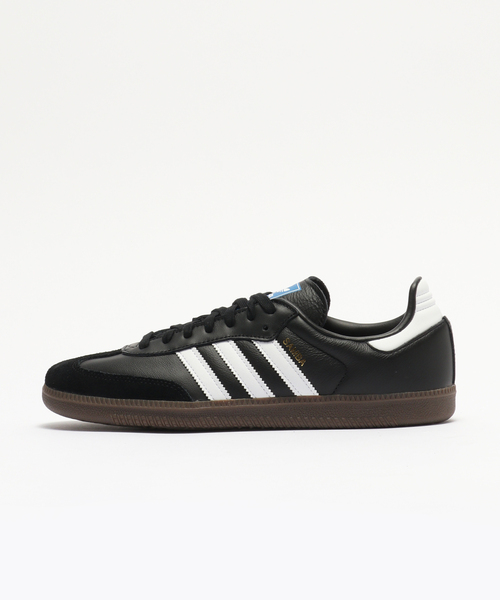 ADIDAS サンハOGロトッフスニカ B75807L B adidas SAMBA OG CORE BLACK/FOOTWEAR WHITE/GUM（アディダス