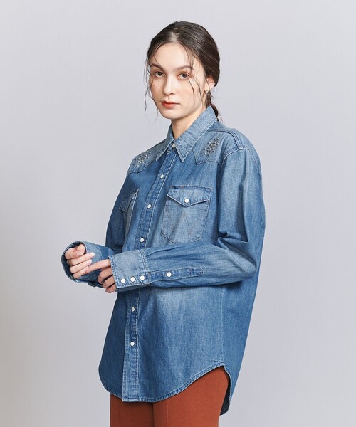 ブラウス シャツ ストライプウェスタンシャツ レディース STEVEN ALAN ブラウス シャツ 「Steven Alan」コットン