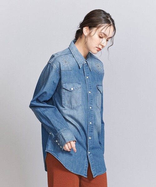 Wrangler ブラウス シャツ 「Wrangler」スタッズ ウエスタン