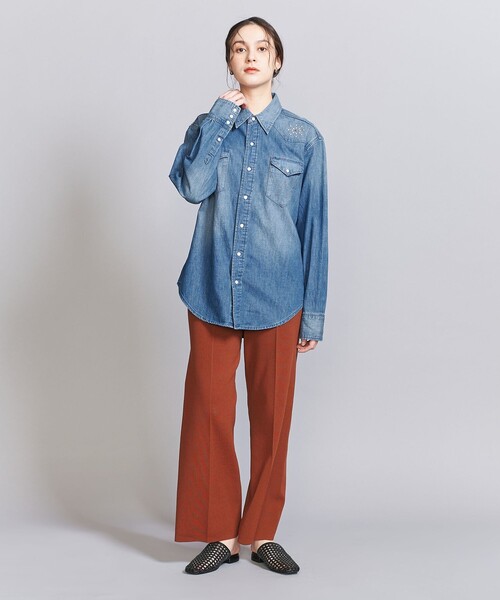 Wrangler ブラウス シャツ 「Wrangler」スタッズ ウエスタン