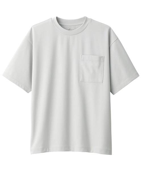 無印良品（MUJI） tシャツ 紳士 涼感UVカットワイド半袖Tシャツ