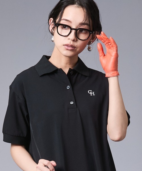 CHIC STYLE ワンピース 裾フレアポロシャツワンピース「大きい