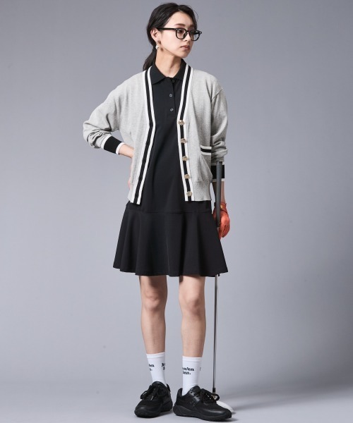 CHIC STYLE（シックスタイル） ワンピース 半袖 裾フレアポロシャツ