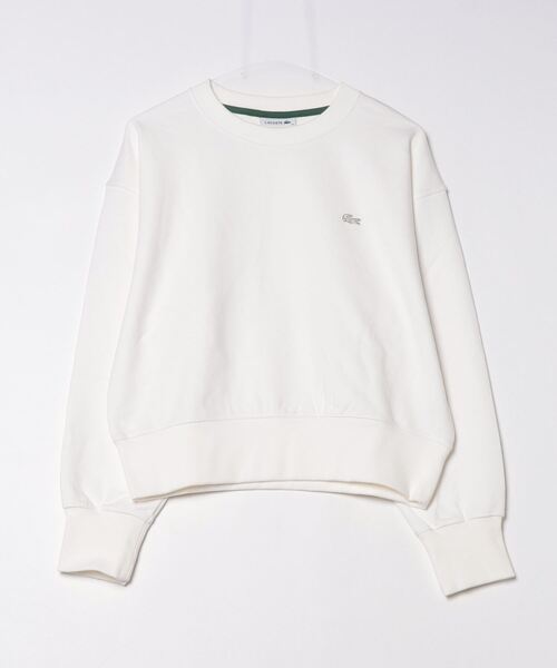 LACOSTE クルーネック トレーナー ホワイト LACOSTE トレーナー