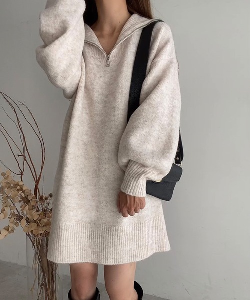 「FILLOU」 ニットワンピース FREE アイボリー レディース_画像5
