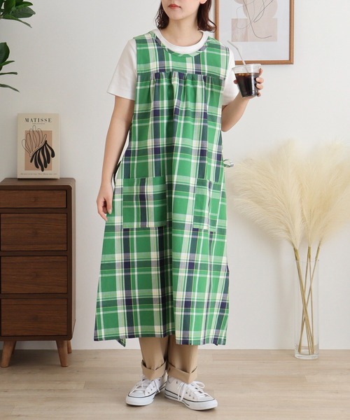 FUNALIVE エプロン FABORI シェイリー ワンピースエプロン : ZOZOTOWN