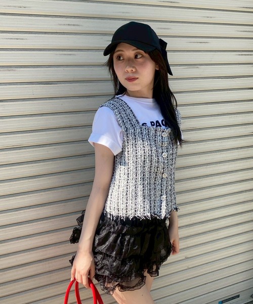 Narcissus（ナルシス） スカート チュールフリルミニスカート