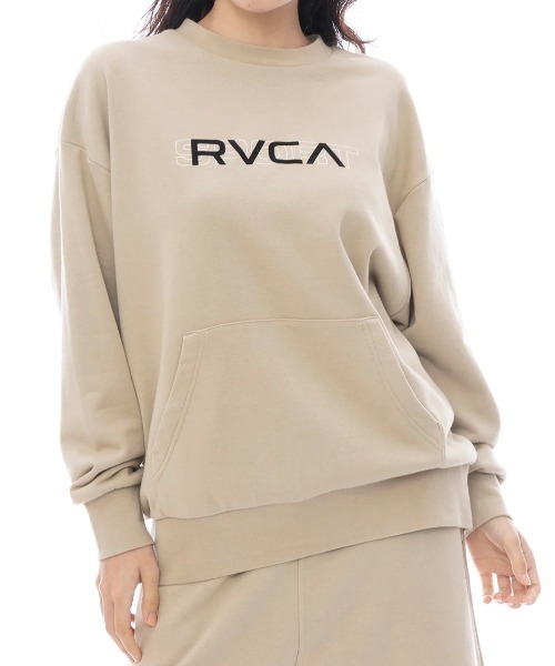 トレーナー スウェット RVCA レディース RVCA SPORT CREW トレーナー 「2025年春夏モデル」/ルーカロゴオーバーシルエットスウェ