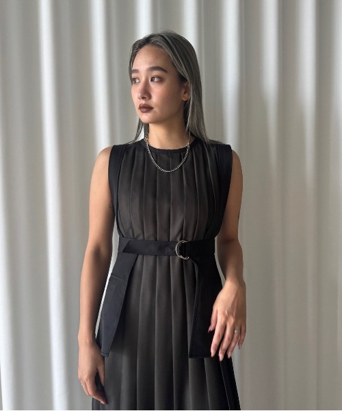 Ameri（アメリ） ワンピース MEDI CORSET SET FULL PLEATS DRESS