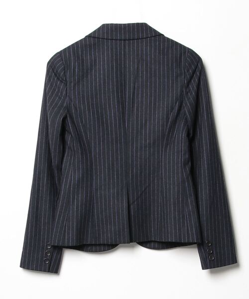 theory（セオリー） 」 ストライプ柄テーラードジャケット XO パープル