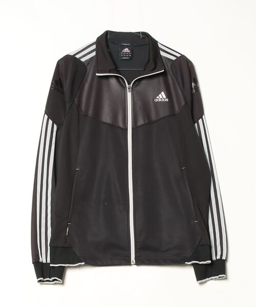 adidas（アディダス） 刺繍ジャージブルゾン L ブラック メンズ
