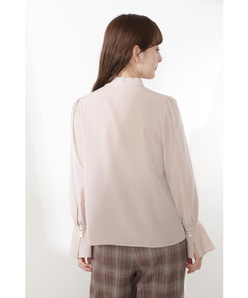 [JILL STUART] длинный рукав блуза SMALL Brown женский 