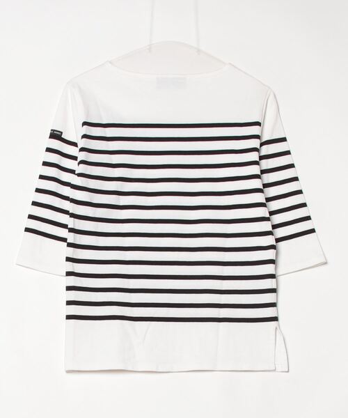 SAINT JAMES ボーダー七分袖カットソー（ホワイト・ネイビー） SAINT JAMES（セント ジェームス）PIRIAC ボーダーカットソー