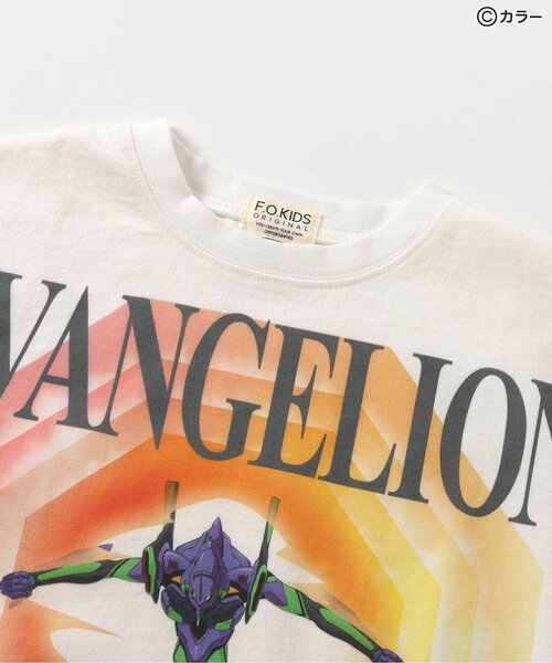 エヴァンゲリオン　長袖カットソー グラフィックプリント F.O.KIDS tシャツ 「エヴァンゲリオン」グラフィックTシャツB