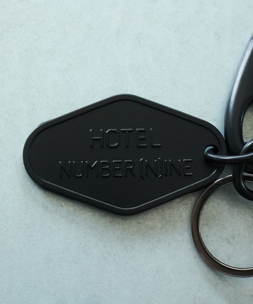 NUMBER (N)INE キーホルダー　アクセサリー　キーチェーン　ブラック ナンバーナイン NUMBER (N)INE Number⑨ LOGO MOTIF KEY HOLDER