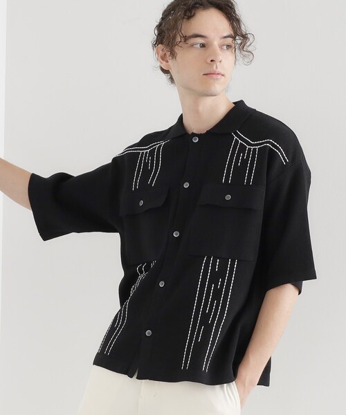 ATON（エイトン） カーディガン 「ATON」WOOL WASHI OVERSIZED