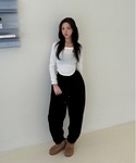 ワイドパンツ スウェットパンツ ジャージ 「V...の詳細画像5