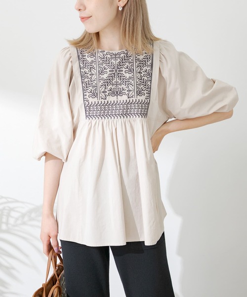 「URBAN RESEARCH Sonny Label」 半袖ブラウス FREE グレー系その他 レディース