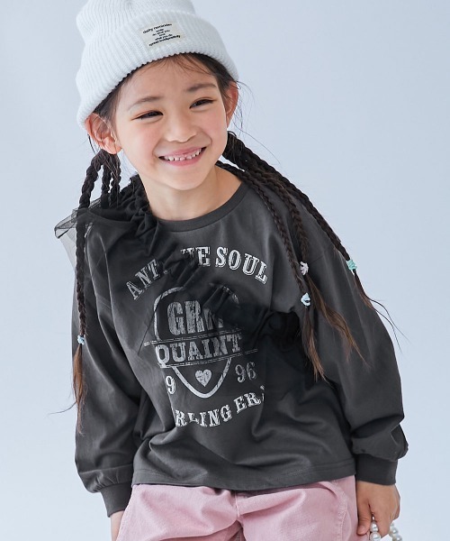 devirock（デビロック） tシャツ 着回し自在 チュールビスチェ ＆ 長袖 
