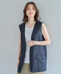 ベスト ジレ 「リネン100%」ジレ レディース｜ZOZOTOWN Yahoo!店