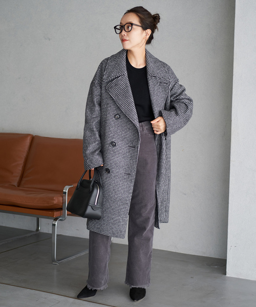 Plage プラージュ ウール混オーバーサイズコート グレージュ 36 Plage プラージュ ウール混オーバーサイズコート グレージュ 36 - メルカリ