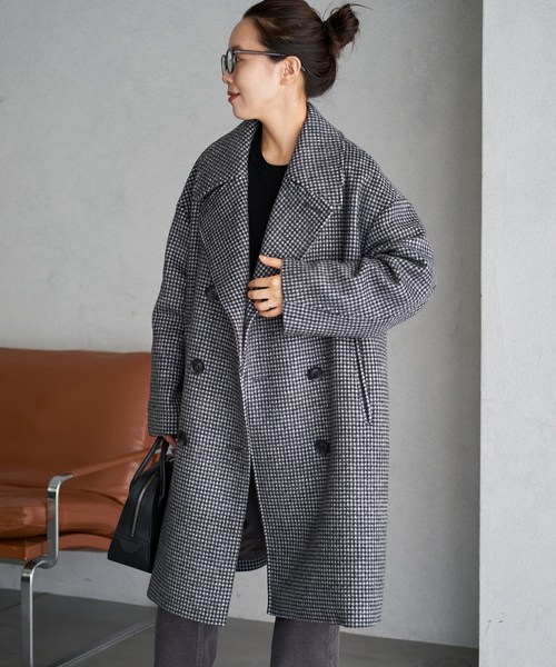 美品 plage プラージュ ノーカラーコート グレー 38 HAMILTON Cardigan コート（ノーカラーコート）｜Plage（プラージュ