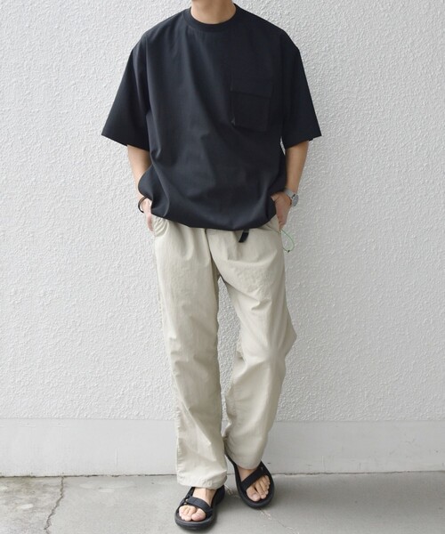 「SHIPS any」 半袖Tシャツ LARGE ネイビー メンズ