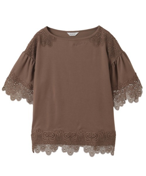 tシャツ レース使いカットソー レディース