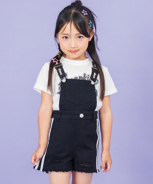 ANAP kids（アナップキッズ） サロペット オーバーオール サイドライン