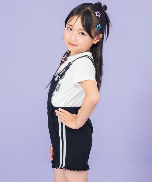 ANAP kids（アナップキッズ） サロペット オーバーオール サイドライン