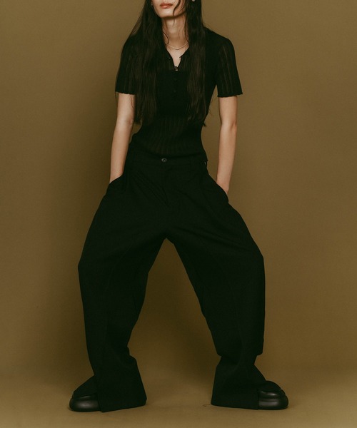Knuth Marf（クヌースマーフ） スラックス パンツ 「Knuth Marf」front