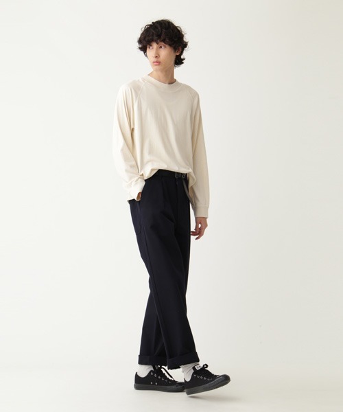 「MHL.」 長袖Tシャツ LARGE ベージュ系その他2 メンズ