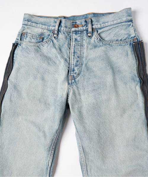 ワイドパンツ ジーンズ TWO-IN-ONE DENIM PANTS メンズ レディースの画像