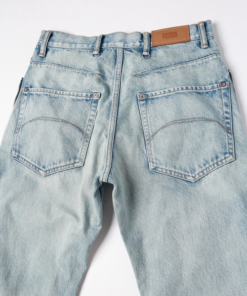 ワイドパンツ ジーンズ TWO-IN-ONE DENIM PANTS メンズ レディースの画像