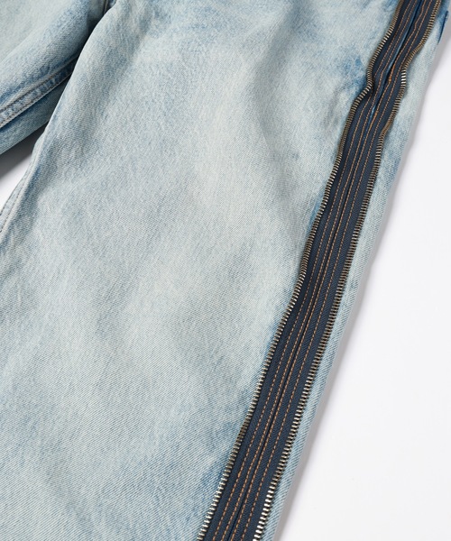 ワイドパンツ ジーンズ TWO-IN-ONE DENIM PANTS メンズ レディースの画像