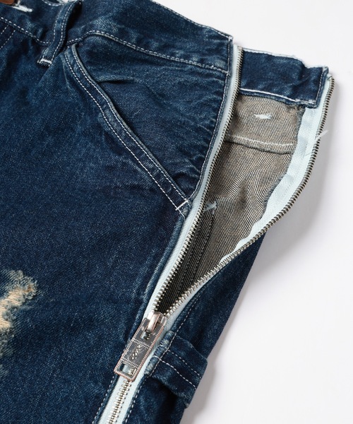 ワイドパンツ ジーンズ TWO-IN-ONE DENIM PANTS メンズ レディースの画像