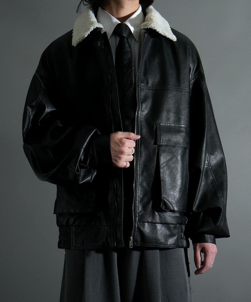 ヴィンテージ G-1 A-2 レザーフライトジャケット ボア襟 地図柄ライニング AVIREX アヴィレックス G-1 レザー ジャケット ボア フライト 地図