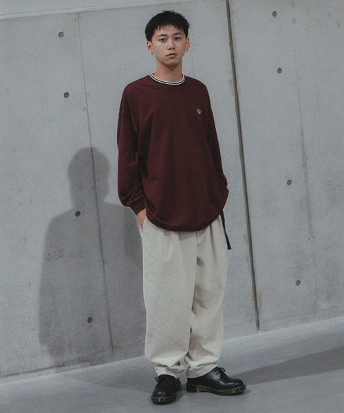 BEAMS tシャツ 「別注」FRED PERRY / リラックス ティップド