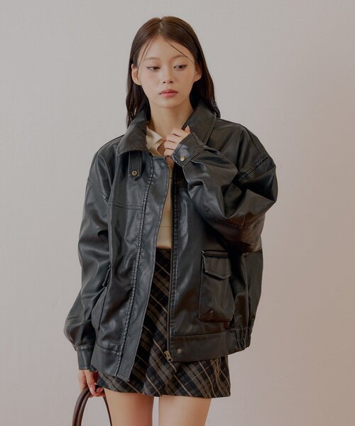 コート　ウール　ハンドメイド　レディース　アウター　服 Chico コート アウター 「REVIVAL/WEB限定」フェイクレザー