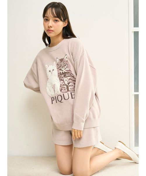 GELATO PIQUE ハート ルームウェアセット ショートパンツ テディベア GELATO PIQUE ハート ルームウェアセット ショートパンツ