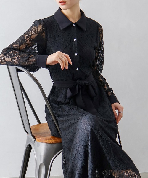 SpRay（スプレイ） ワンピース レースクレリックワンピース : ZOZOTOWN