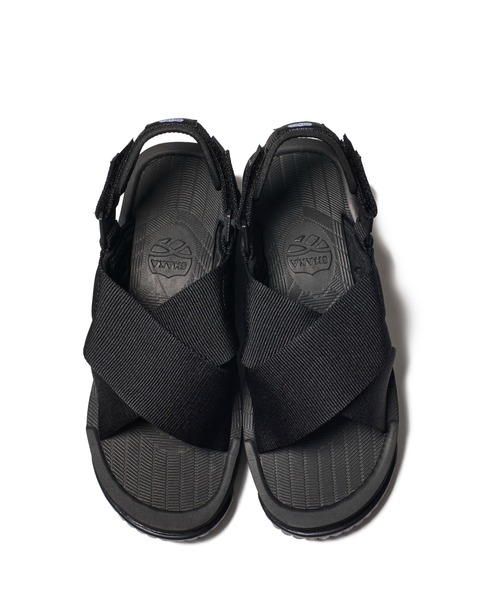 「SHAKA」 フラットサンダル 24cm ブラック レディース_画像9