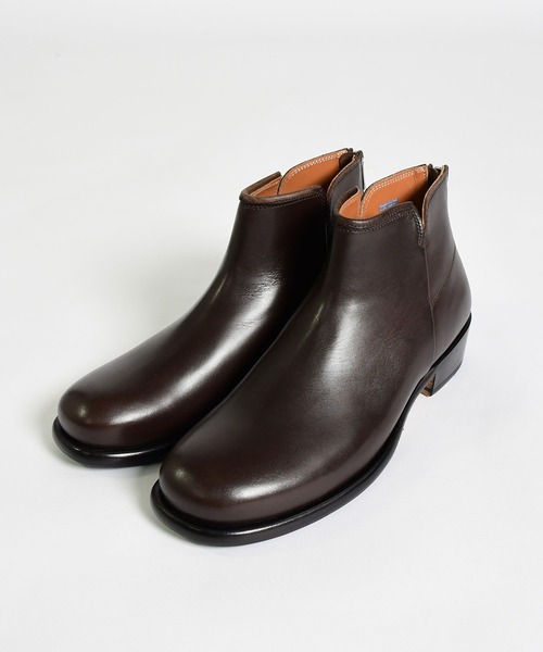 EARLE（アール） ブーツ 「EARLE」Back zip short boots メンズ