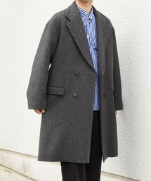 SHIPS any チェスターコート コート PURE WOOL MELTON ダブル 26AW