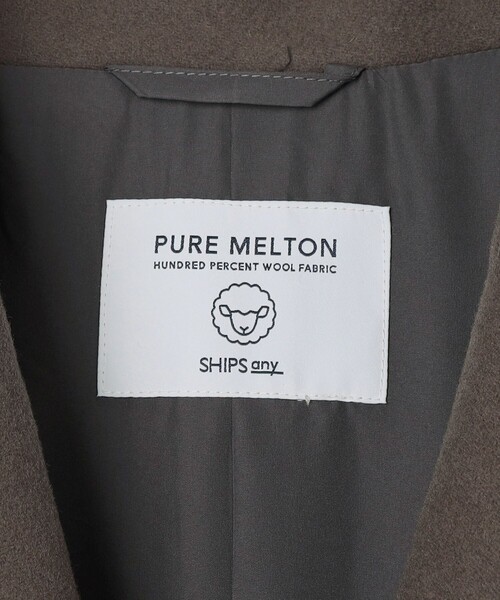 SHIPS any チェスターコート コート PURE WOOL MELTON ダブル 26AW
