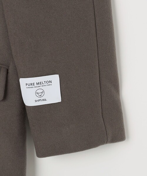 SHIPS any チェスターコート コート PURE WOOL MELTON ダブル 26AW