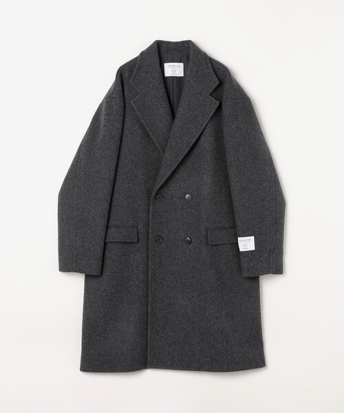 SHIPS any チェスターコート コート PURE WOOL MELTON ダブル 26AW