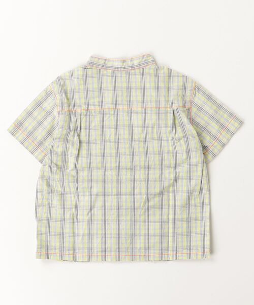 「hakka kids」 「KIDS」半袖ブラウス 100cm ライトグリーン キッズ_画像2