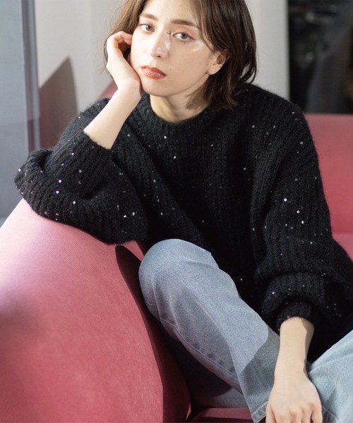 OPAQUE.CLIP（オペークドットクリップ） ニット セーター オーバー